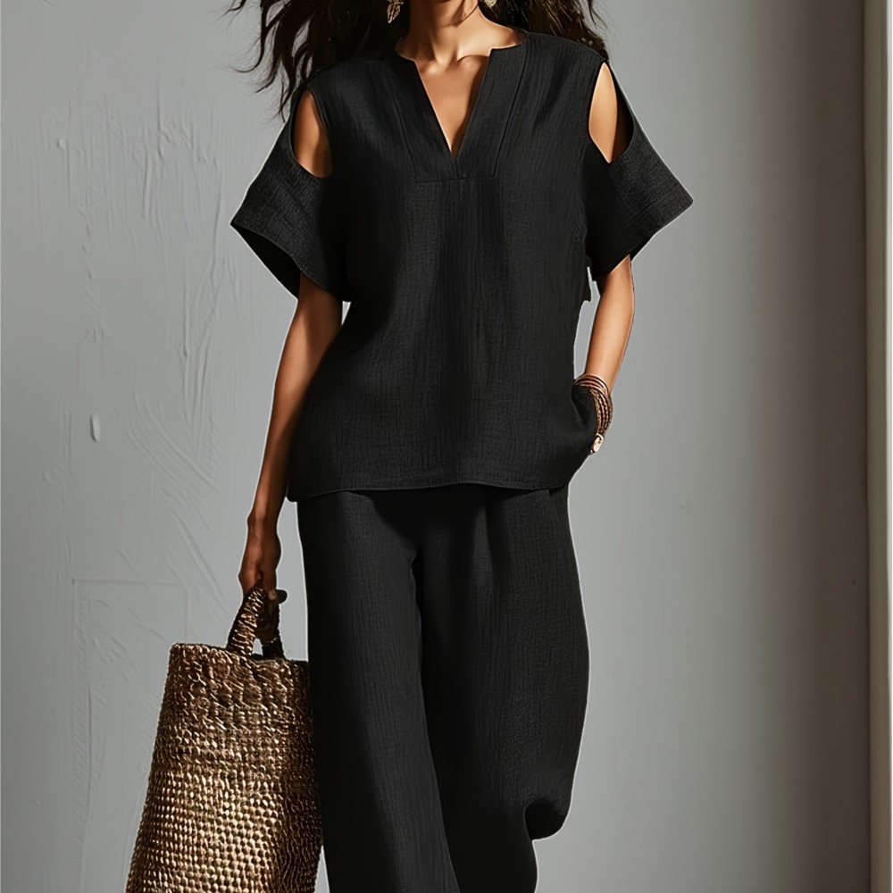 Women's Solid Color Simple Lin - đánh giá và giá Linen Pant Wide