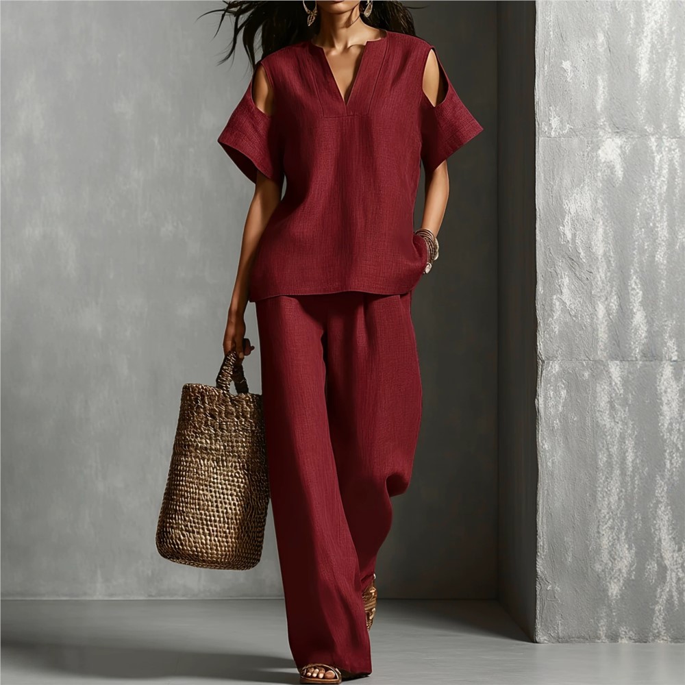 Women's Solid Color Simple Lin - đánh giá và giá Linen Pant Wide