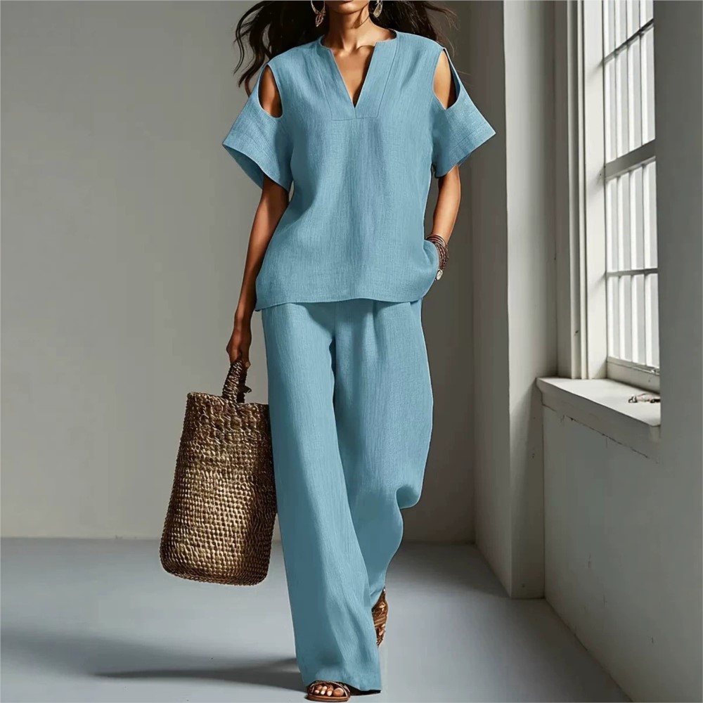 Women's Solid Color Simple Lin - đánh giá và giá Linen Pant Wide