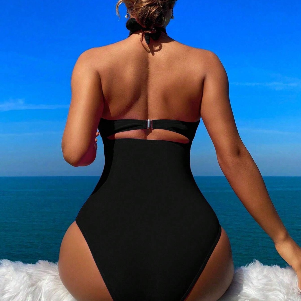 Women Swimsuit Halter Neck Sol - đánh giá và giá Swimsuit Bikini Ruched