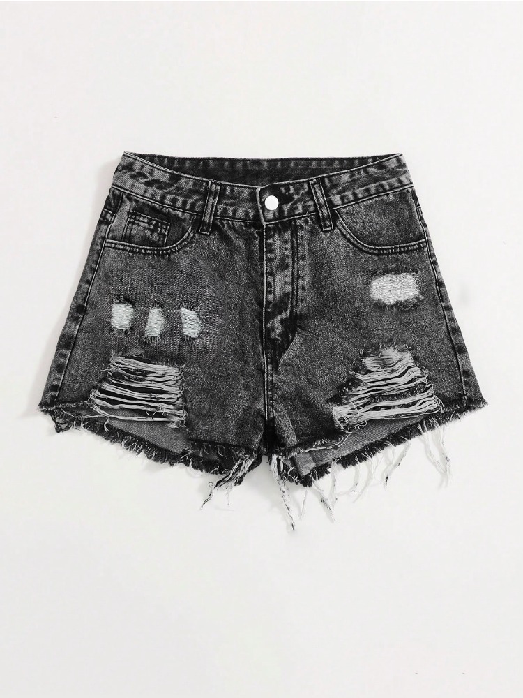 2026 New Vintage Washed Denim  - đánh giá và giá Shorts Denim Frayed