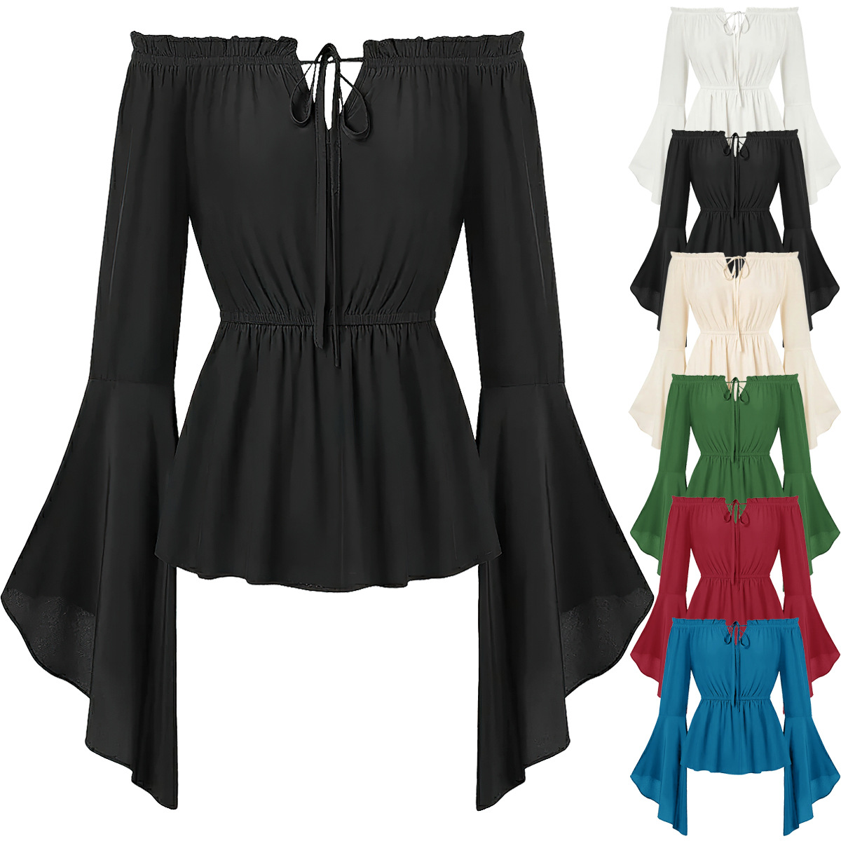 Off Shoulder Medieval Costume  - đánh giá và giá Blouse Off Shoulder