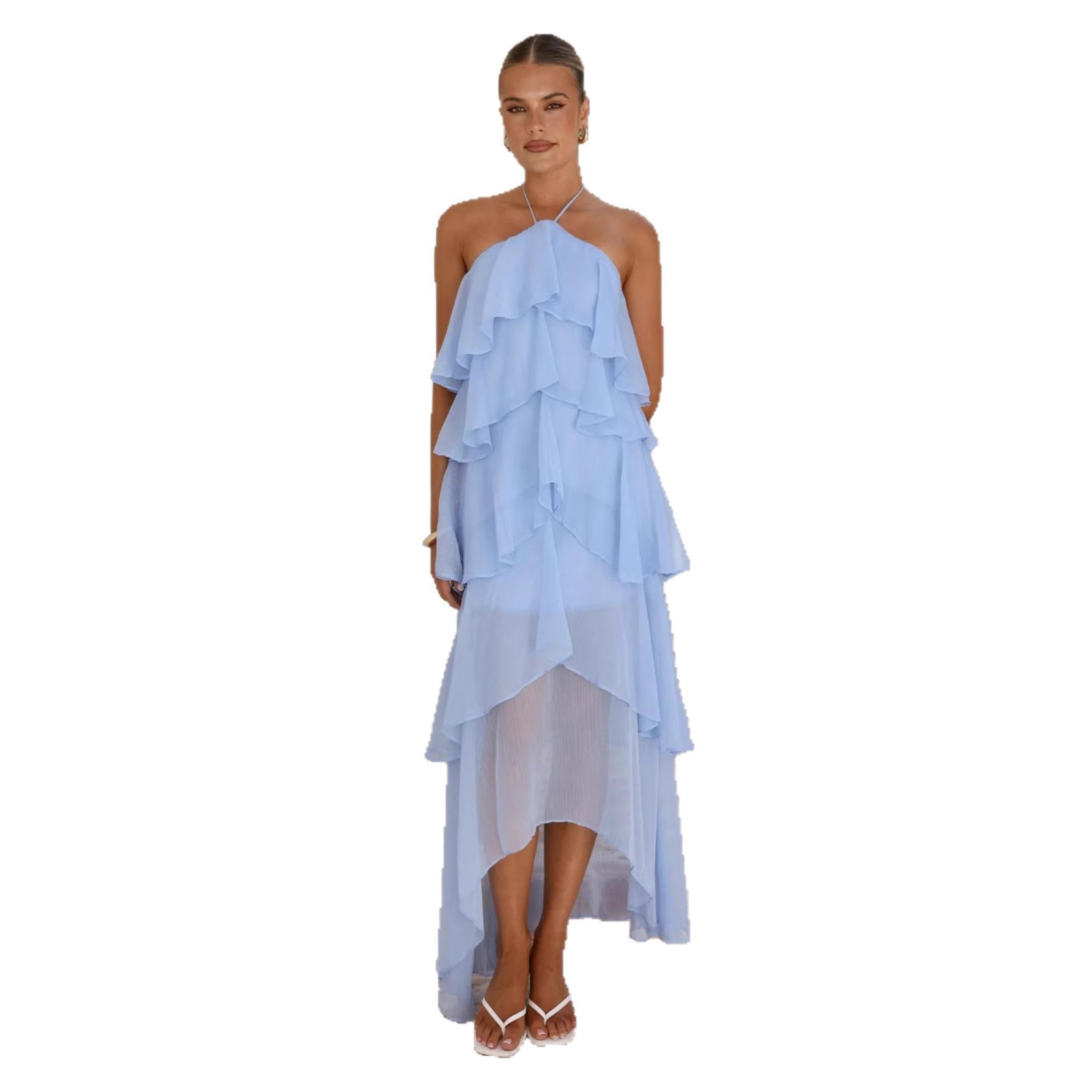 Elegant Party Maxi Dress Chiff - đánh giá và giá Maxi Dress Halter