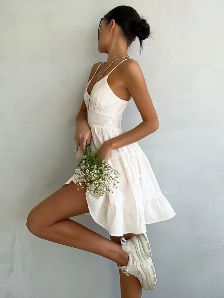 Wolfeel Spring Summer Women's  - đánh giá và giá Linen Dress Wrap
