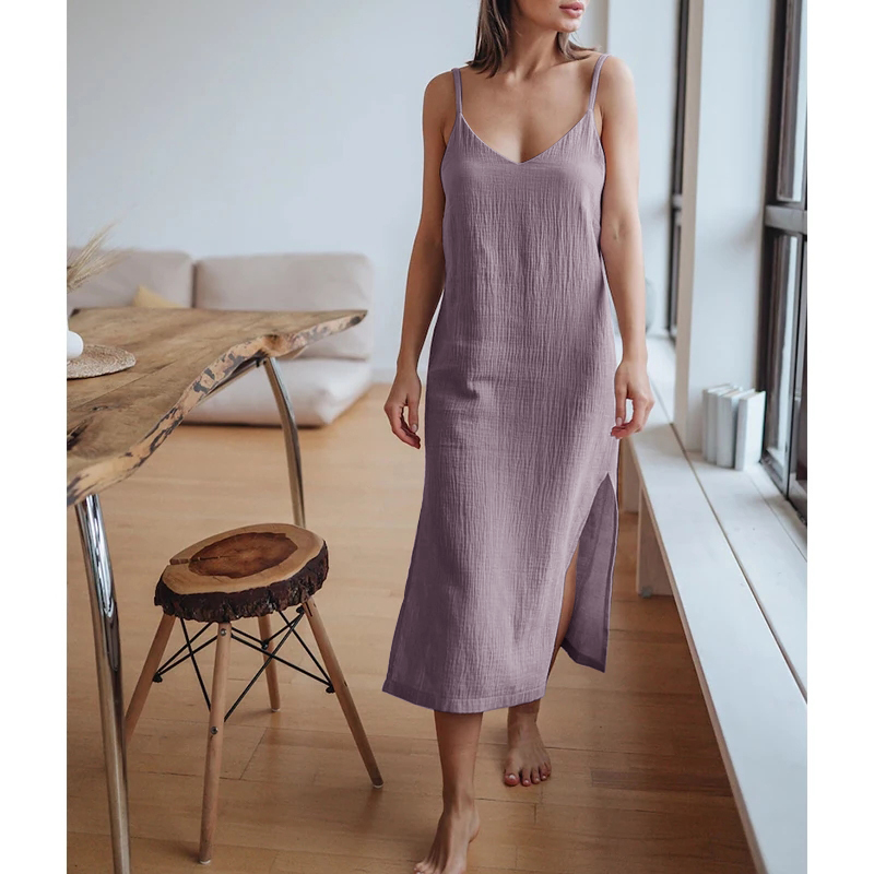 Muslin 100% Bông Gạc Nữ ĐầM Gợ - đánh giá và giá Linen Dress Wrap