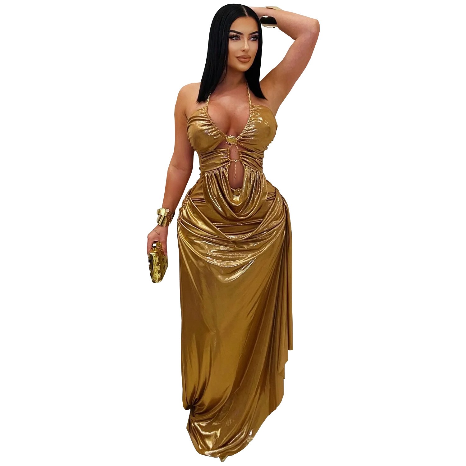 Prom Dress Evening Wedding Gue - đánh giá và giá Maxi Dress Halter
