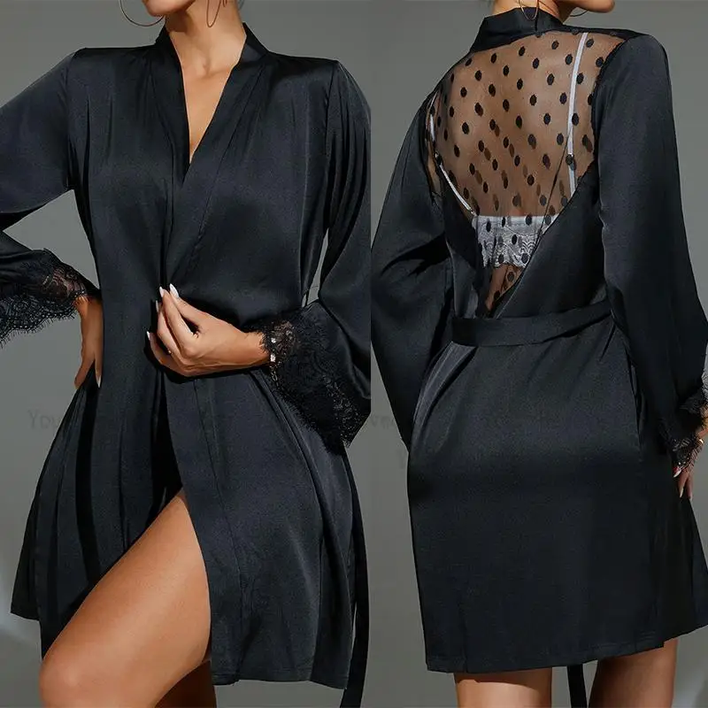 Short Kimono Black Sheer Mesh  - đánh giá và giá Kimono Sheer Floral