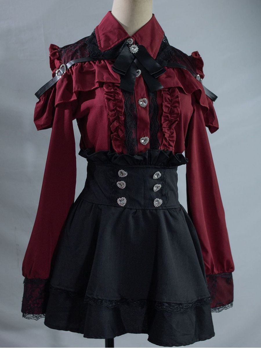 Subculture JK Uniform 2 Piece  - đánh giá và giá Blouse Off Shoulder
