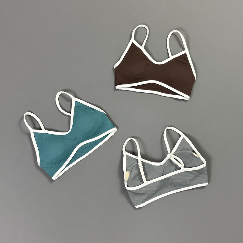 Women Contrastline Yoga Bra V  - đánh giá và giá Crop Top Crochet