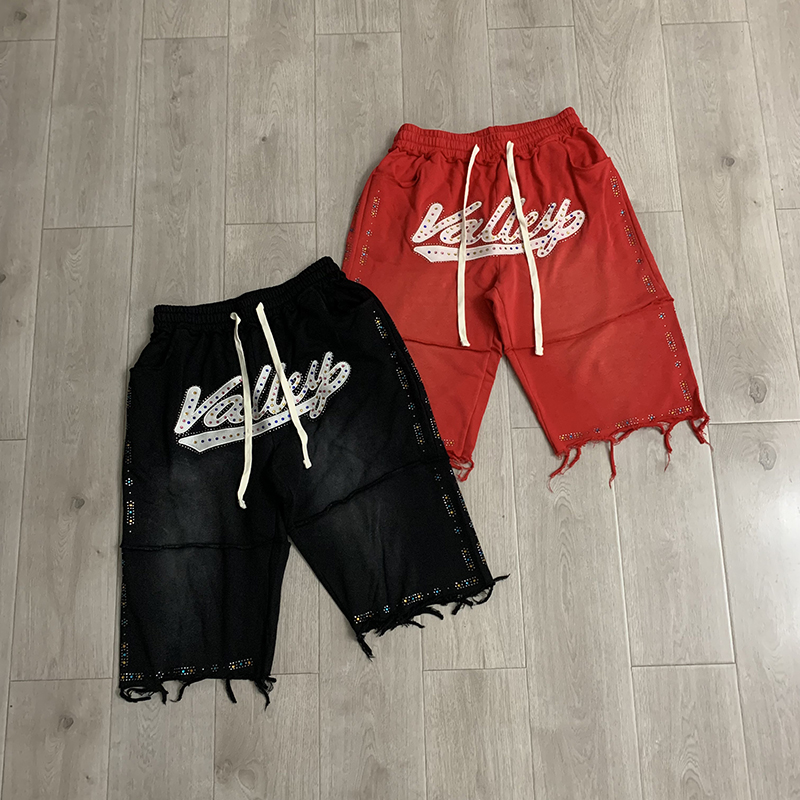 VALLEY Men Black Knee Casual S - đánh giá và giá Shorts Denim Frayed