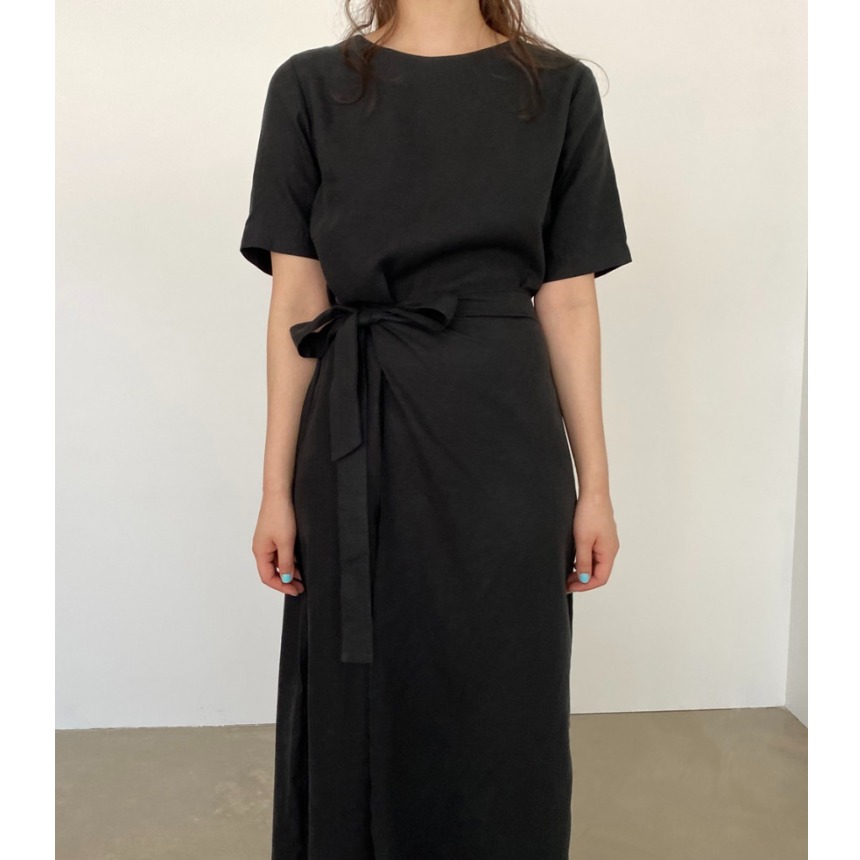 Elegant Cotton Linen Wrap Dres - đánh giá và giá Linen Dress Wrap