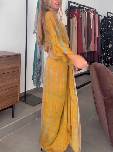 Summer Dress Women's Linen V N - đánh giá và giá Linen Dress Wrap