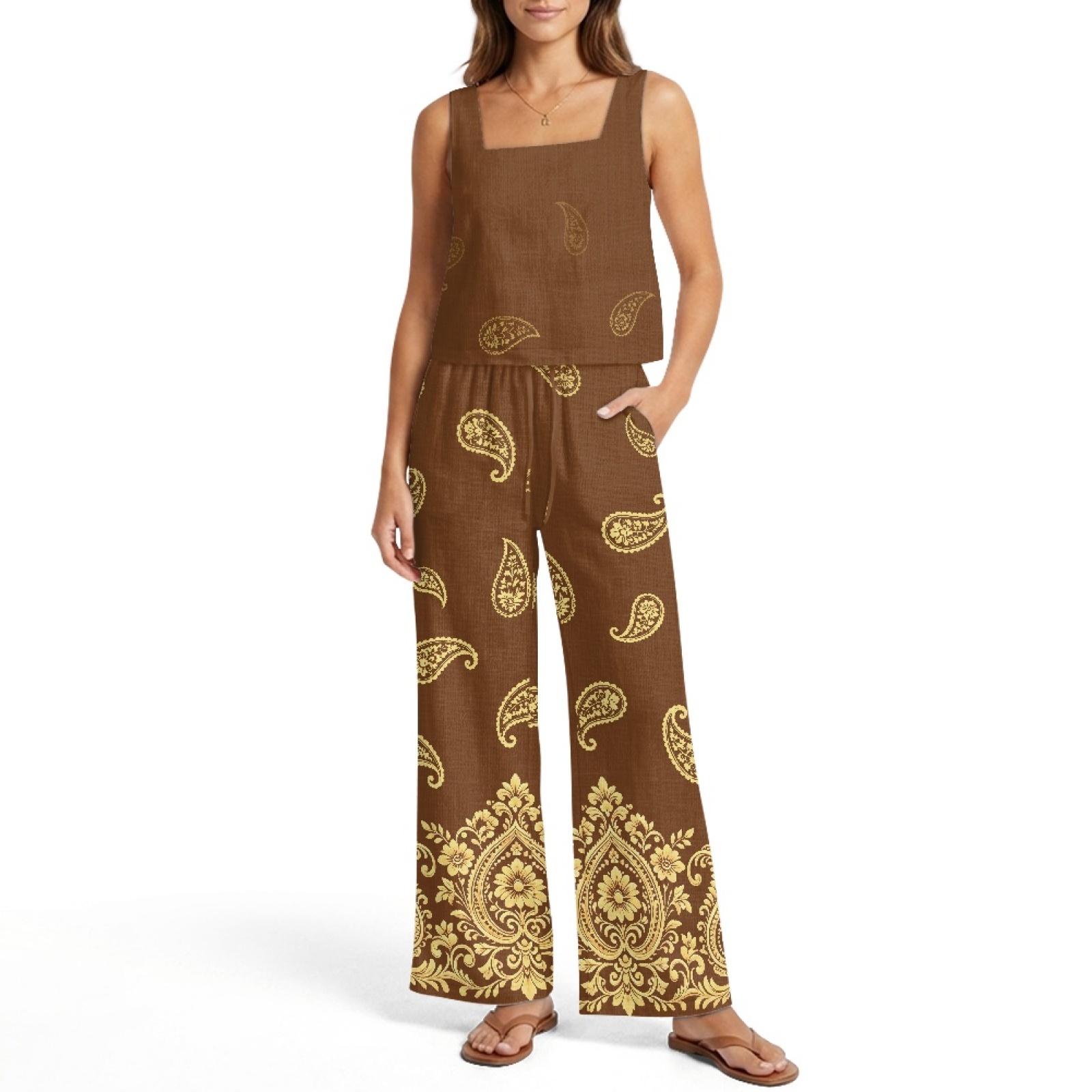 INSTANTARTS Women’s Linen Vest - đánh giá và giá Linen Pant Wide