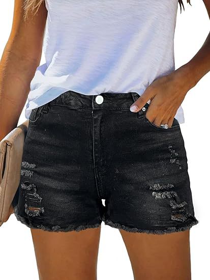 Casual Vintage Denim Shorts Hi - đánh giá và giá Shorts Denim Frayed