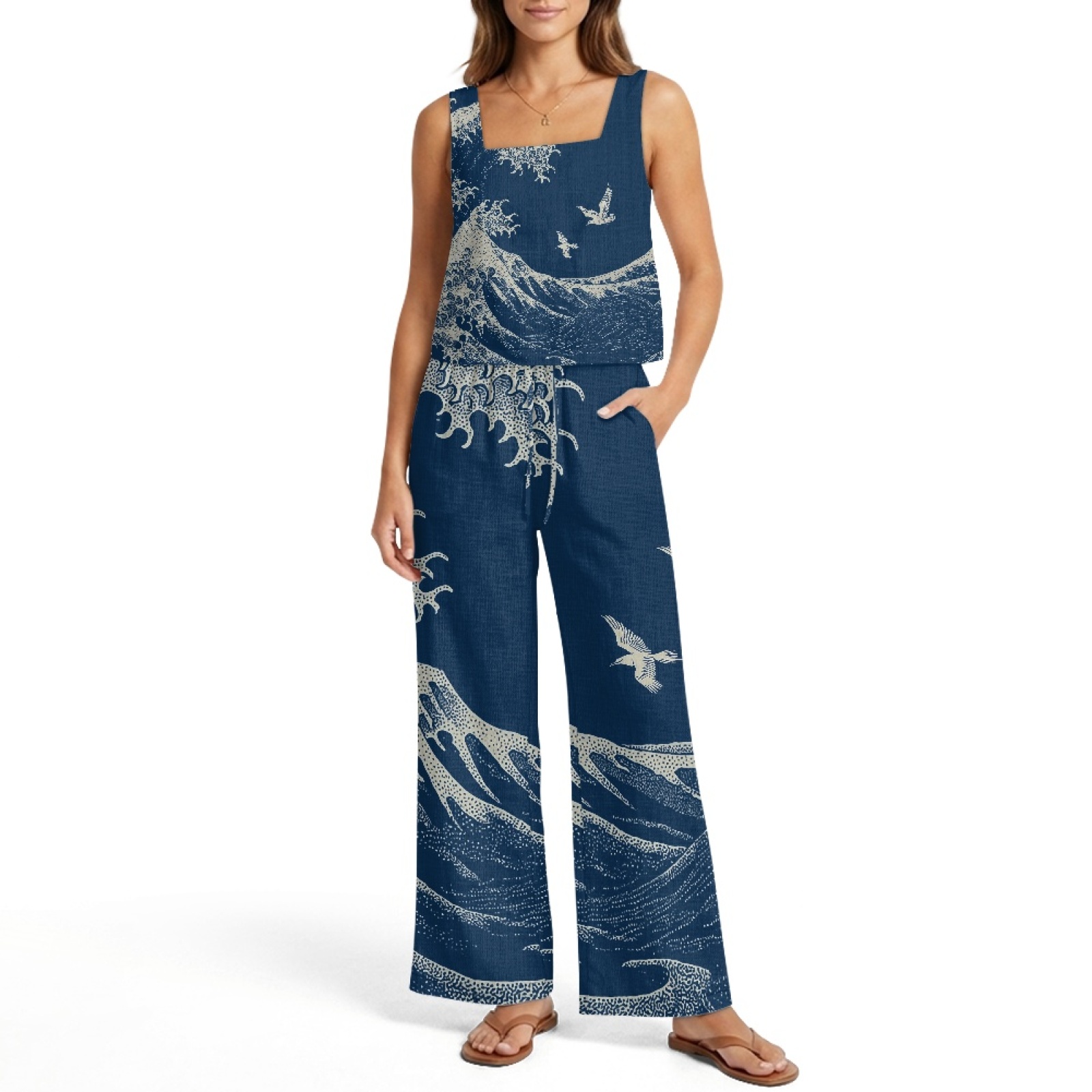 INSTANTARTS Women’s Linen Vest - đánh giá và giá Linen Pant Wide
