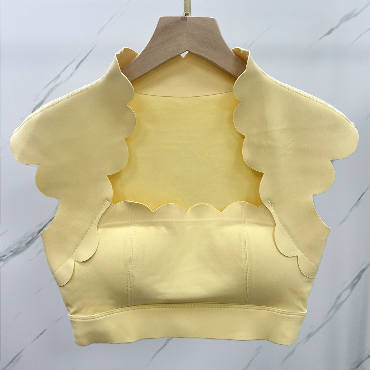 Pad Wavy Women Sports Vest Yog - đánh giá và giá Crop Top Crochet