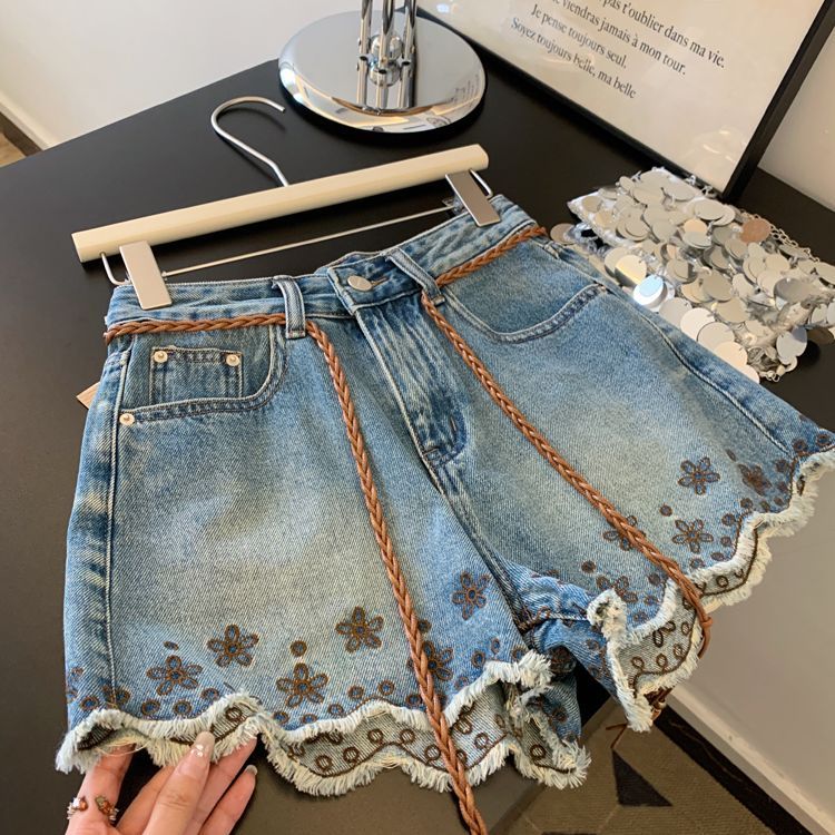 Breathable Vintage Denim Short - đánh giá và giá Shorts Denim Frayed